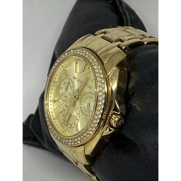 Michael Kors MK5691 Women's Gold Stainless Steel Analog Dial Quartz Watch MP67 - Picture 4 of 12